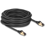 DeLOCK Cable de red RJ-45 Cat.6a S/FTP, con cable en bruto Cat.7 negro