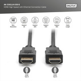 Digitus Cable de conexión HDMI High Speed, con Ethernet, Full HD 1080i/p negro