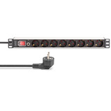 Digitus DN-95436, Regleta negro/Aluminio