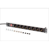 Digitus DN-95436, Regleta negro/Aluminio
