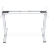 Digitus Estructura de mesa ajustable en altura eléctrica, motor dual, 3 niveles, Soporte blanco
