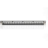 Digitus Panel de parcheo modular, 24 puertos, sin equipar, Patch Panel negro