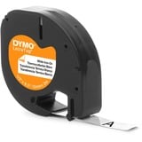 Dymo S0718850 cinta para impresora de etiquetas Negro sobre blanco, Cinta de escritura Negro sobre blanco, Nylon, Bélgica, DYMO, LetraTag 100T, LetraTag 100H, 1,2 cm