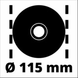 Einhell TC-AG 115/750 amoladora angular 11,5 cm 11000 RPM 750 W 1,66 kg rojo/Negro, 11000 RPM, 11,5 cm, Corriente alterna, 1,66 kg
