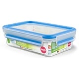 Emsa 508539 recipiente de almacenar comida Rectangular Caja 0,8 L Transparente 8 pieza(s) transparente/Azul, Caja, Rectangular, 0,8 L, Transparente, Alemania, 135 mm