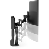 Ergotron TRACE 45-630-224 soporte para monitor 96,5 cm (38") Negro Escritorio, Soporte de monitor negro, Abrazadera, 9,8 kg, 96,5 cm (38"), 100 x 100 mm, Ajustes de altura, Negro