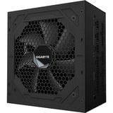 GIGABYTE UD850GM unidad de fuente de alimentación 850 W 20+4 pin ATX ATX Negro, Fuente de alimentación de PC negro, 850 W, 100 - 240 V, 50/60 Hz, 12 A, 6 A, Activo