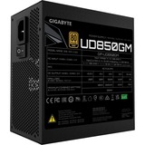 GIGABYTE UD850GM unidad de fuente de alimentación 850 W 20+4 pin ATX ATX Negro, Fuente de alimentación de PC negro, 850 W, 100 - 240 V, 50/60 Hz, 12 A, 6 A, Activo
