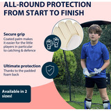 HUDORA Guantes de portero para niños, rojo, Talla M rojo/blanco