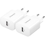 Intenso Adaptador de corriente W5A paquete de 2, Cargador blanco