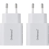 Intenso Adaptador de corriente W5A paquete de 2, Cargador blanco