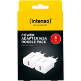 Intenso Adaptador de corriente W5A paquete de 2, Cargador blanco