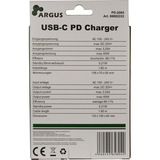 Inter-Tech 88882222, PD-2065, Cargador negro