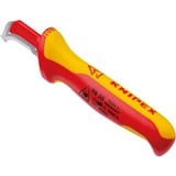 KNIPEX 98 55 SB, Cuchillo rojo/Amarillo