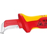 KNIPEX 98 55 SB, Cuchillo rojo/Amarillo
