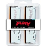 Kingston FURY FURY Beast 32GB 6800MT/s DDR5 CL34 DIMM (Kit de 2) White RGB EXPO, Memoria RAM blanco, 32 GB, 2 x 16 GB, DDR5, 288-pin DIMM, Blanco