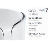 Netgear RBE770-100EUS, Punto de acceso de malla blanco