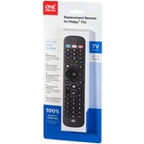 One for all Mando a distancia de repuesto para TV Philips negro