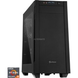 PCGH PCGH-AMD-001, Gaming-PC negro/Transparente