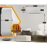ProfiCare Calefactor cerámico de pared PC-HL 3116, Termoventiladores blanco