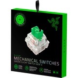 Razer Green Switch-Set, Interruptor de botón verde/Transparente