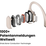 Shokz OpenRun Pro Auriculares Inalámbrico De oreja abierta Deportes Bluetooth Beige beige, Inalámbrico, Deportes, 20 - 20000 Hz, 29 g, Auriculares, Beige