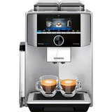 Siemens TI957FX1DE cafetera eléctrica Totalmente automática Cafetera combinada 2,3 L, Superautomática acero fino, Cafetera combinada, 2,3 L, Granos de café, De café molido, Molinillo integrado, 1500 W, Negro, Plata