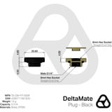 Thermal Grizzly DeltaMate Plug, Conexión negro
