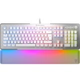 Turtle Beach Vulcan II Max teclado Juego USB Alemán Blanco, Teclado para gaming blanco/Transparente, Completo (100%), Alámbrico, USB, Switch de tecla optomecánico, LED RGB, Blanco