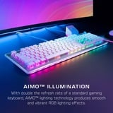 Turtle Beach Vulcan II Max teclado Juego USB Alemán Blanco, Teclado para gaming blanco/Transparente, Completo (100%), Alámbrico, USB, Switch de tecla optomecánico, LED RGB, Blanco