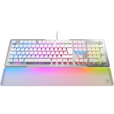 Turtle Beach Vulcan II Max teclado Juego USB QWERTZ Alemán Blanco, Teclado para gaming blanco/Transparente, Alámbrico, USB, Switch de tecla optomecánico, QWERTZ, LED RGB, Blanco