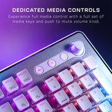 Turtle Beach Vulcan II Max teclado Juego USB QWERTZ Alemán Blanco, Teclado para gaming blanco/Transparente, Alámbrico, USB, Switch de tecla optomecánico, QWERTZ, LED RGB, Blanco