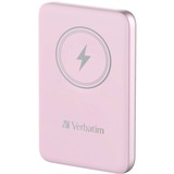 Verbatim Charge 'n' Go Polímero de litio 10000 mAh Cargador inalámbrico Rosa, Banco de potencia rosa, 10000 mAh, Polímero de litio, Quick Charge 3.0, Cargador inalámbrico, Rosa