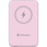 Verbatim Charge 'n' Go Polímero de litio 10000 mAh Cargador inalámbrico Rosa, Banco de potencia rosa, 10000 mAh, Polímero de litio, Quick Charge 3.0, Cargador inalámbrico, Rosa