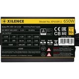 Xilence Gaming Gold 650W, Fuente de alimentación de PC negro