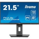 iiyama ProLite XUB2293HS-B6 pantalla para PC 54,6 cm (21.5") 1920 x 1080 Pixeles Full HD LED Negro, Monitor LED negro (mate), 54,6 cm (21.5"), 1920 x 1080 Pixeles, Full HD, LED, 1 ms, Negro