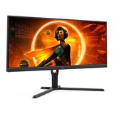 AOC U34G3XM/EU, Monitor de gaming negro/Rojo