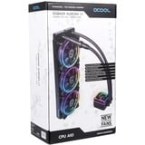 Alphacool 11996 accesorio o pieza de sistema de refrigeración para ordenador Depósito, Refrigeración por agua negro, Depósito, Acrílico, Latón, Cobre, Níquel, Acero inoxidable, Negro, LGA 1150 (Zócalo H3), LGA 1151 (Zócalo H4), LGA 1155 (Socket H2), LGA 1200 (Socket H5), LGA..., 4 pines, 1/4"