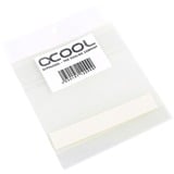 Alphacool 12099 etiqueta autoadhesiva Rectángulo Blanco, Almohadillas térmicas blanco, Blanco, Rectángulo, 120 mm, 20 mm, 5 g, Bolsa de plástico