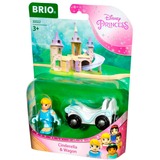 BRIO Disney Princess Cinderella con vagón, Vehículo de juguete 