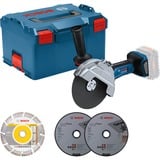 Bosch BITURBO GWS 18V-180 P, 06019H6L02, Amoladora angular azul/Negro