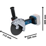 Bosch BITURBO GWS 18V-180 P, 06019H6L02, Amoladora angular azul/Negro