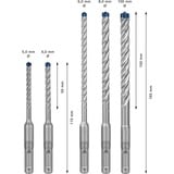 Bosch EXPERT juego de brocas para martillo SDS-plus-7X, 5 piezas, Conjuntos de brocas 