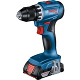 Bosch GSR 18V-45 1900 RPM 900 g Negro, Azul, Rojo, Taladro/destornillador azul/Negro, Taladro de pistola, Sin escobillas, Negro, Azul, Rojo, 1,3 cm, 1900 RPM, 3,5 cm