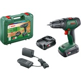 Bosch UniversalDrill 18V 1450 RPM Sin llave 1,2 kg Negro, Verde, Taladro/destornillador verde/Negro, Taladro de pistola, Sin llave, Negro, Verde, 1 cm, 1450 RPM, 3 cm