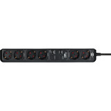 Brennenstuhl Connect Eco-Line regleta WiFi de 6 tomas negro