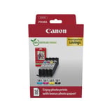 Canon 2106C006 cartucho de tinta 4 pieza(s) Original Negro, Cian, Magenta, Amarillo Negro, Cian, Magenta, Amarillo, 4 pieza(s), Pack formato ahorro para impresión fotográfica