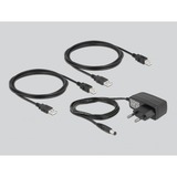DeLOCK 11492 interruptor automatizado, Conmutador USB negro, 0,48 Gbit/s, Negro, Plástico, 106 mm, 56 mm, 25 mm