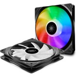 DeepCool CF 140 Carcasa del ordenador Ventilador 14 cm Negro negro/blanco, Ventilador, 14 cm, 500 RPM, 1200 RPM, 24 dB, 64,13 cfm