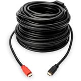 Digitus Cable de conexión HDMI High Speed con Ethernet y amplificador de señal negro